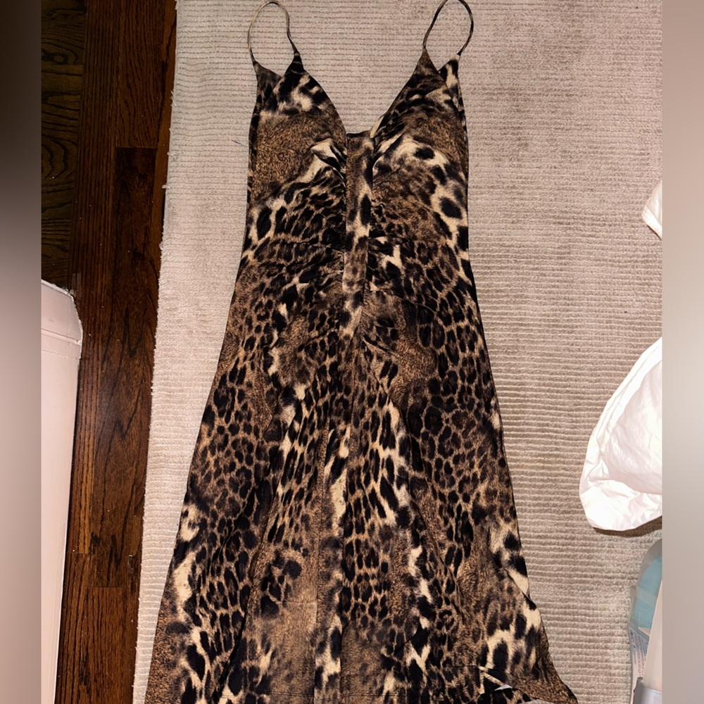 Zimmermann cheetah midi dress